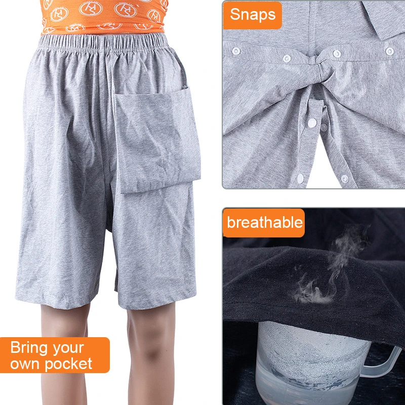 Conjunto de falda de pañal para adultos impermeable y a prueba de fugas: 1 pañal + 1 pantalón de cuidado a presión, diseño transpirable - imagen 5