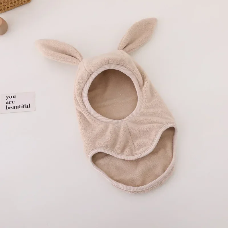 Gorro con orejas de conejo para bebé, cortaviento invierno exterior - imagen 2