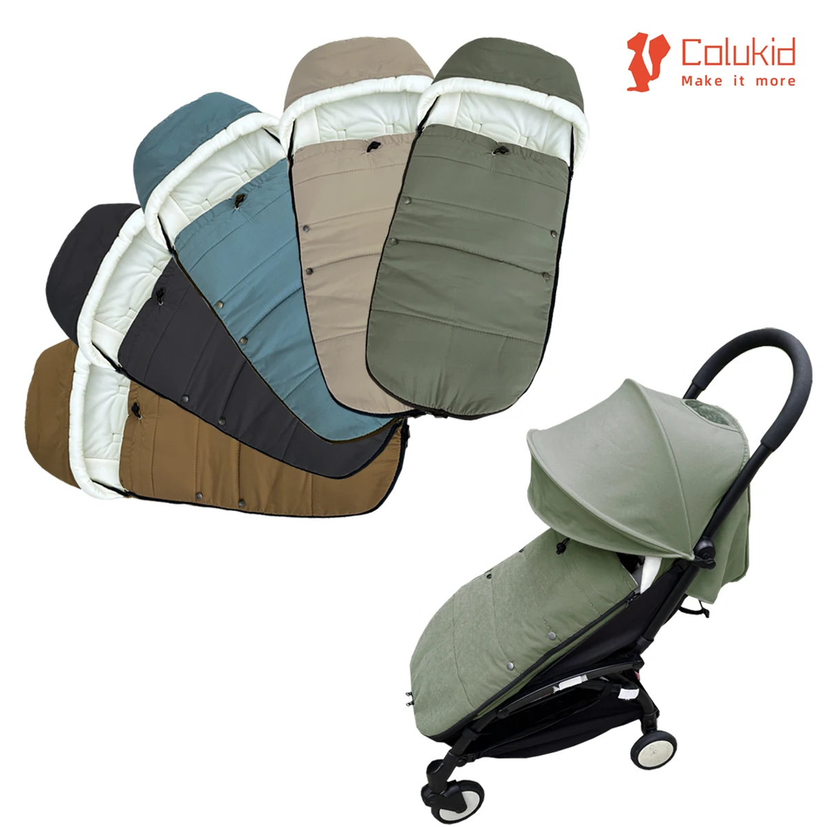 Accesorios universales para cochecito, saco para pies cálido, Compatible con cochecitos Babyzen YOYO, YOYO+, YOYO2, Stokke YO3, y Bugaboo
