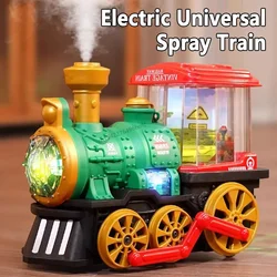 Tren retro eléctrico con sonido y luz – Juguete de vapor infantil
