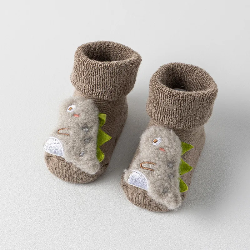 Calcetines de suelo para bebé, calcetines de invierno para recién nacidos, suela antideslizante de algodón, bonitos calcetines de dibujos animados para niños de 0 a 3 años - imagen 5