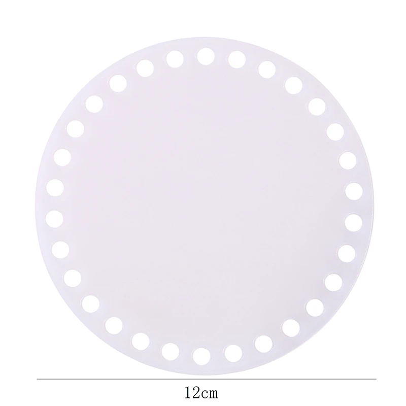 2 unids/set 10/12/15/18/20 cm forma redonda Base acrílica transparente molde para bolsa de punto DIY bolsa tejida tablero transparente - imagen 4