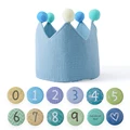 13PC Blue Crown Hat