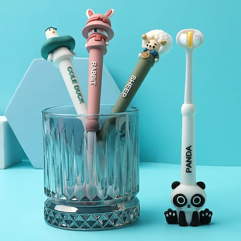Cepillo de dientes infantil tres lados animales antideslizante - imagen 5