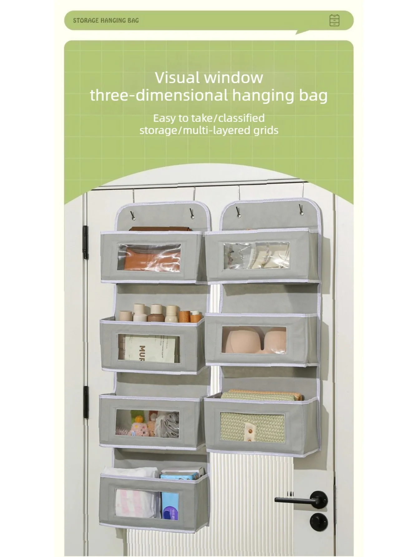 Bolsa organizadora colgante multiusos para habitación infantil