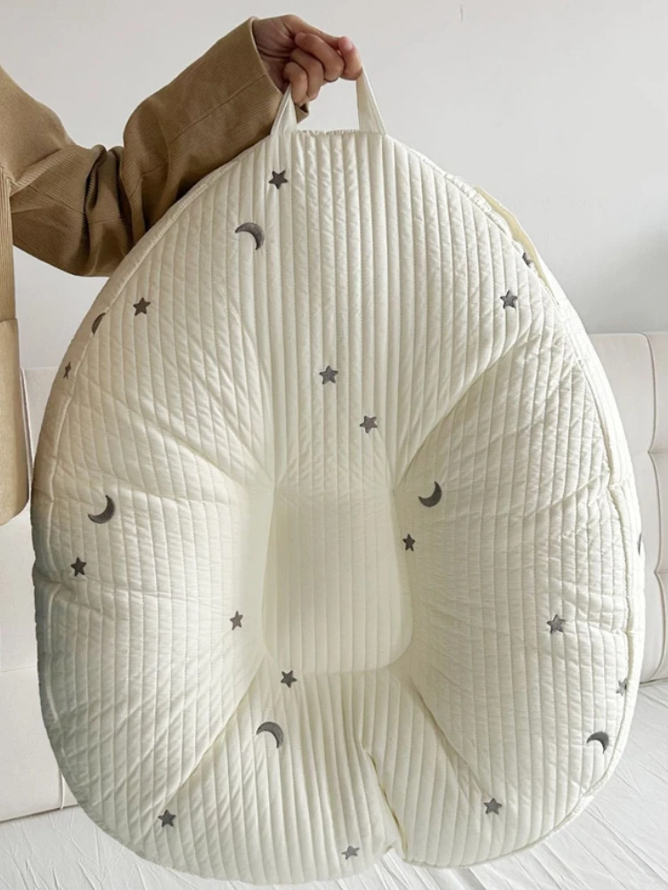 Almohada de alimentación reclinable para lactancia, cojín de almohada con rampa antiescupir, cojín reclinable de protección de la columna vertebral para bebé recién nacido - imagen 5