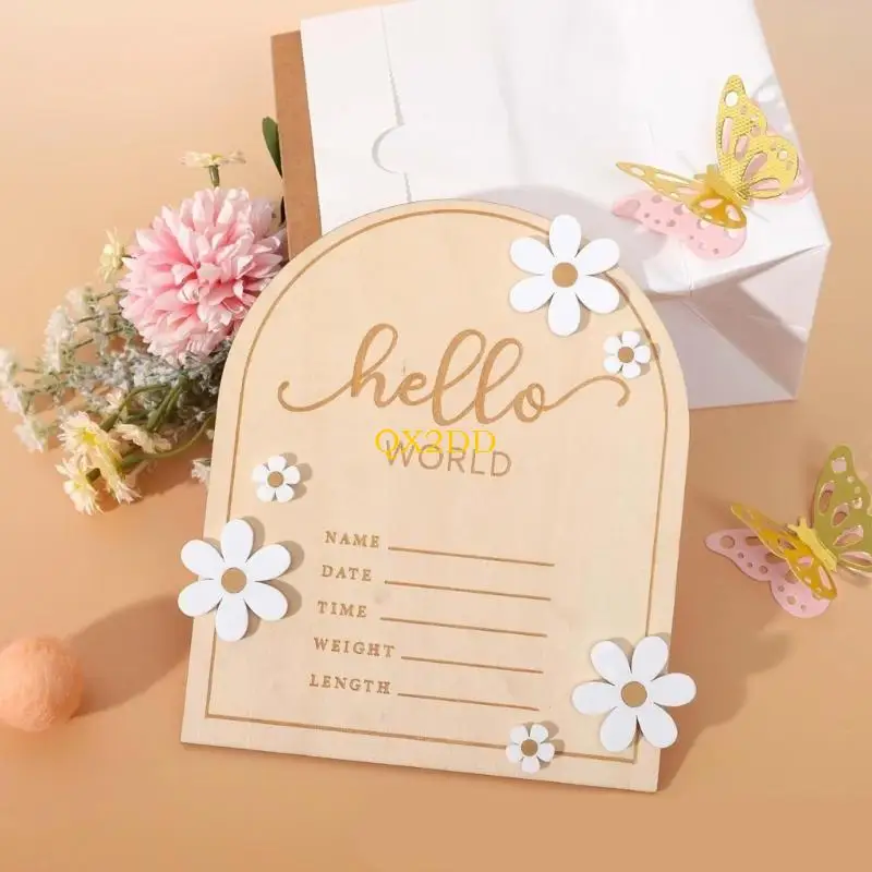 Letrero de madera personalizado para bebé – Decoración infantil - imagen 3