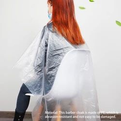 Delantal desechable transparente para peluquería infantil