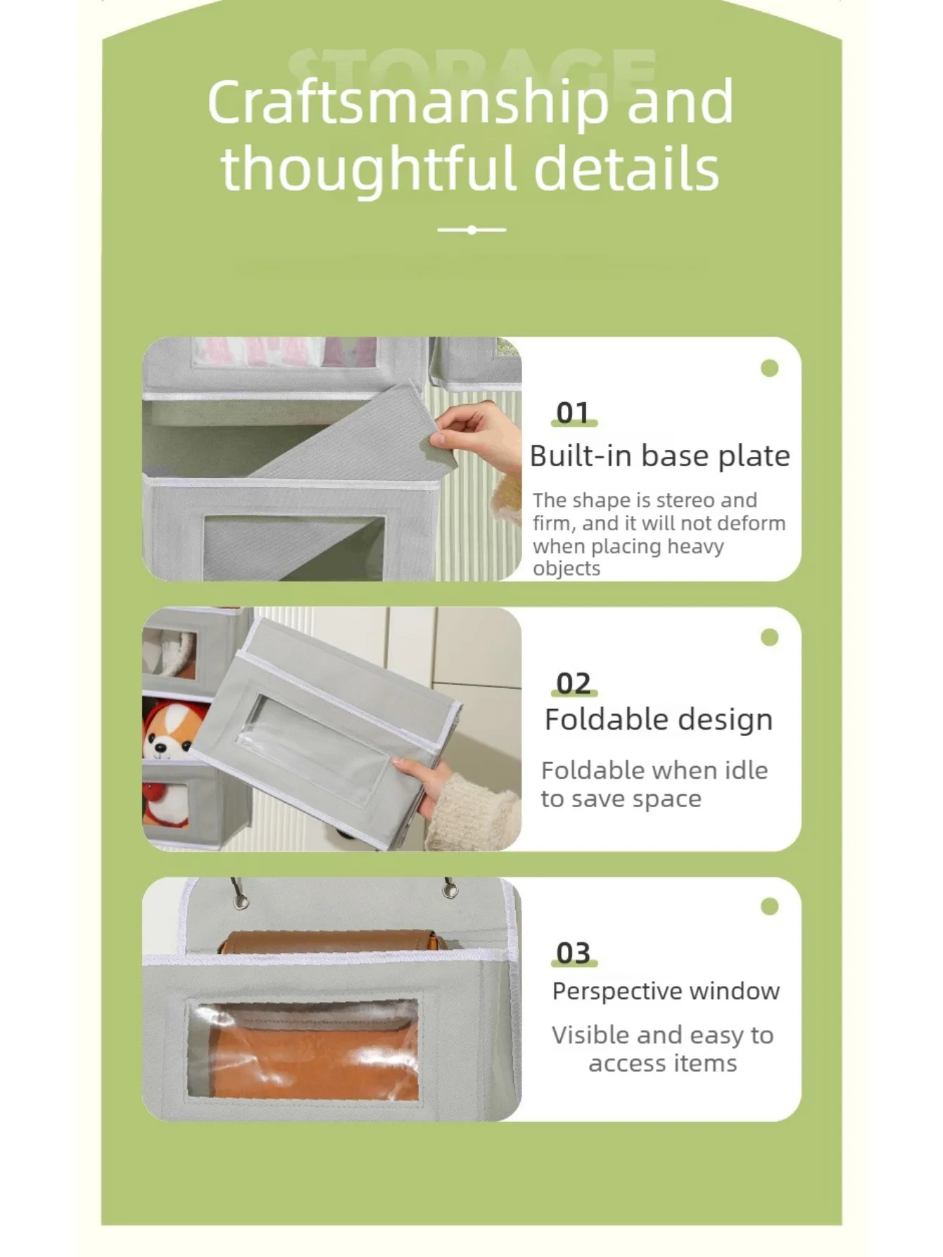Bolsa organizadora colgante multiusos para habitación infantil - imagen 2
