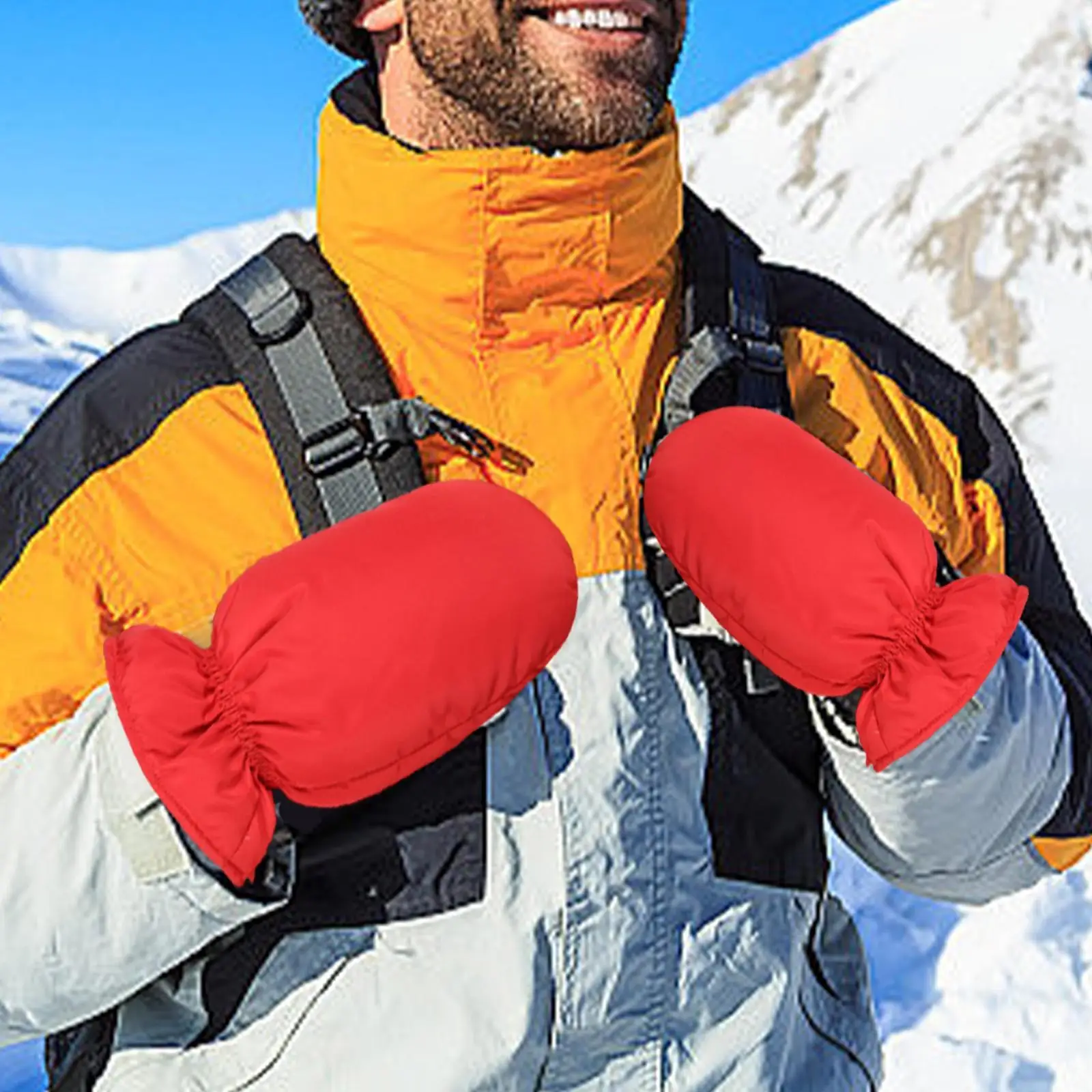 Down Mittens Winter Snow Mittens Lightweight Warm Thermal Insulated Ski Gloves Cold Weather Gloves for Running Driving Biking