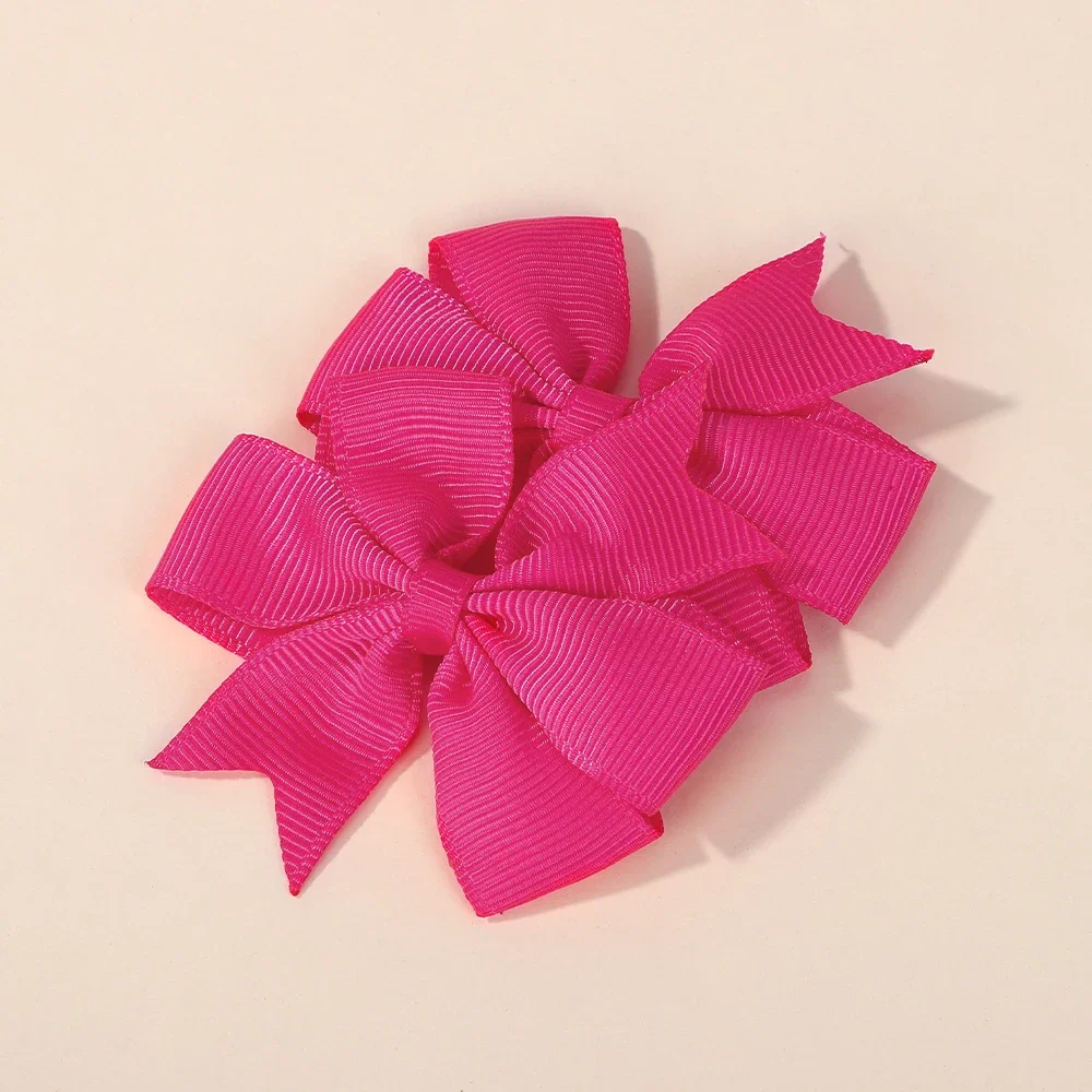 6 unids/set de accesorios para el cabello para niñas, horquilla con lazos de flores de Color caramelo, pinzas para el cabello seguras y sombrerería de molinete para niños - imagen 3