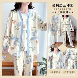Pijama maternity de algodón con dibujos para embarazada