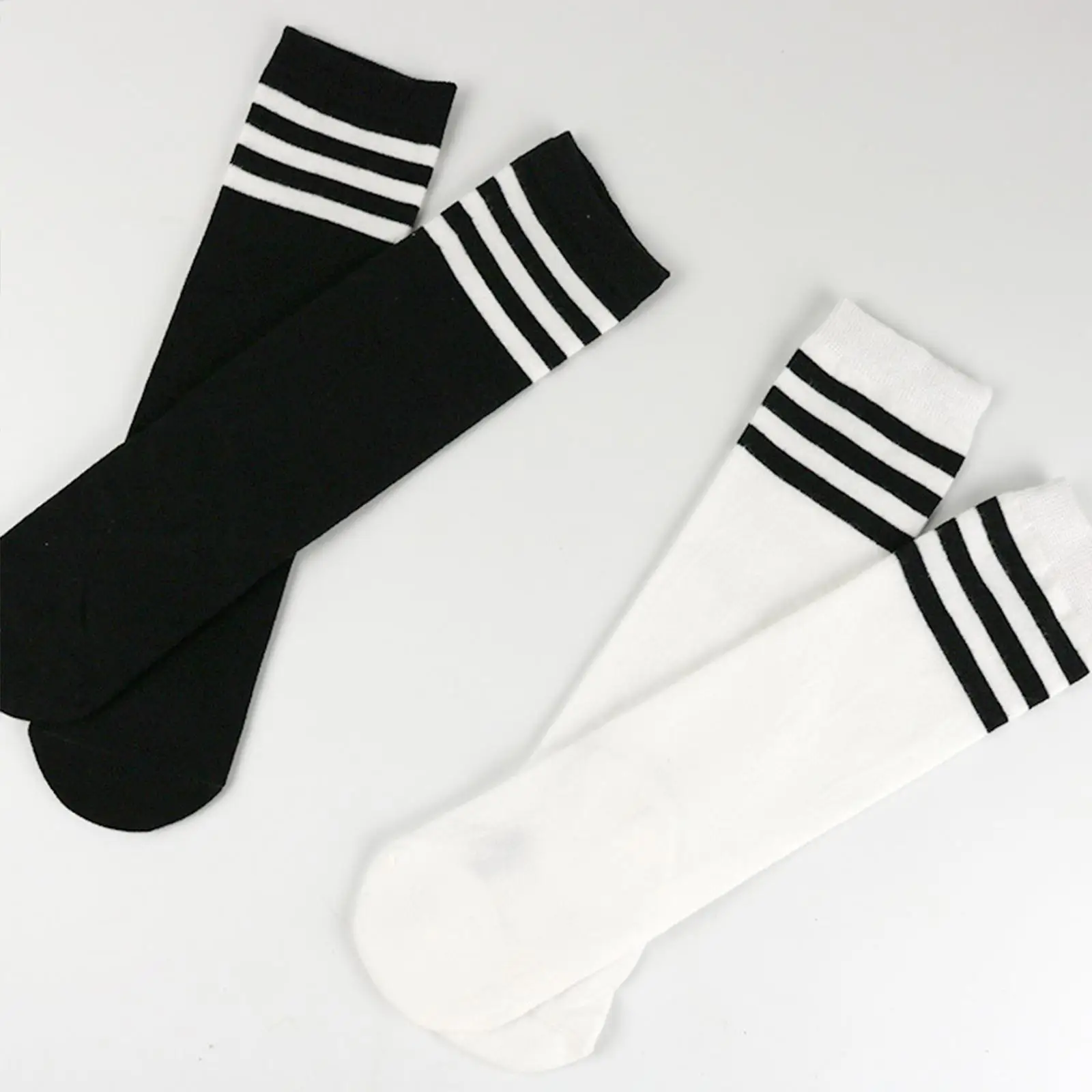 Kids Mid Calf Socks Classic Comfortable Stretch Soft for Boys Girls Knee High Socks Mid Cut Kids Socks Dance Performance Socks