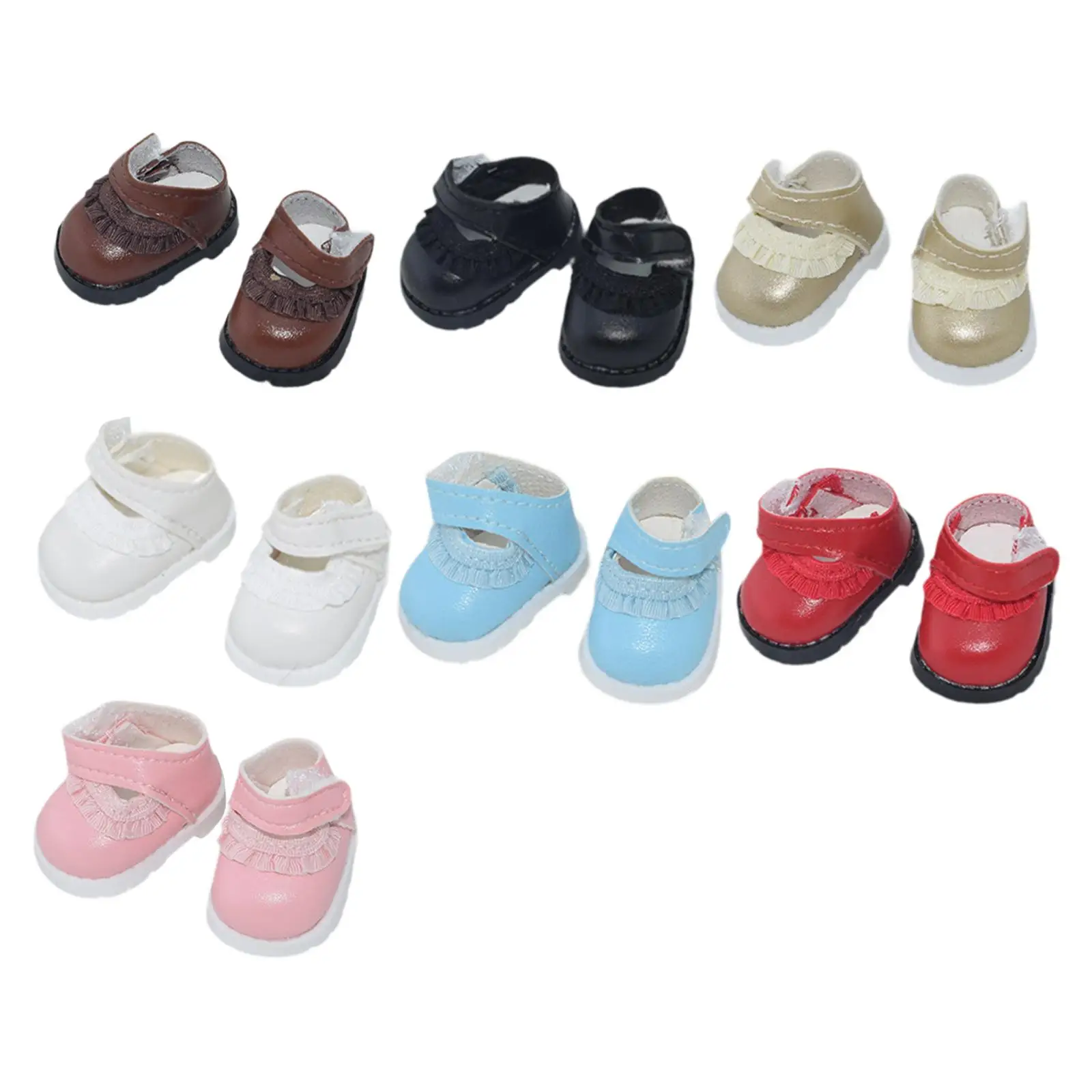 17cm Doll Shoes,Cute Doll Accessories,Doll Dress Up Toy,Girl Doll Outfits for 17cm Pendant Doll