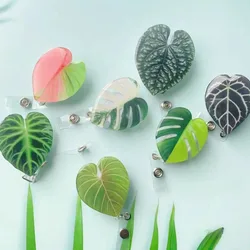 Portatarjetas retráctil tropical infantil – Ajuste cómodo unisex
