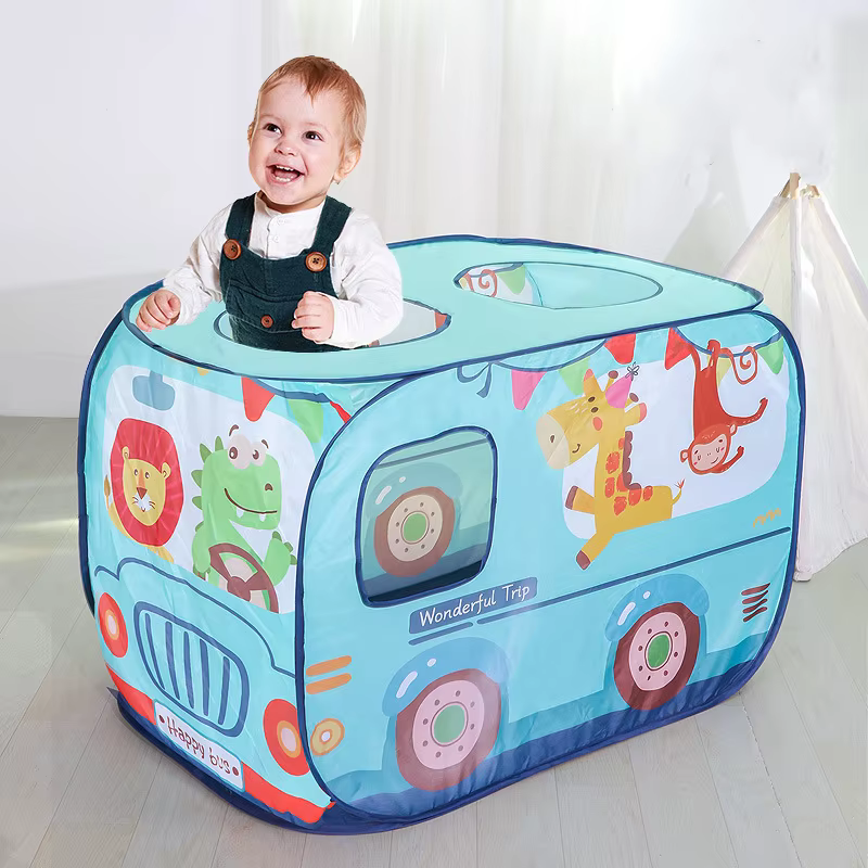 Carpa de juegos plegable con piscina de bolas para bebés - imagen 2