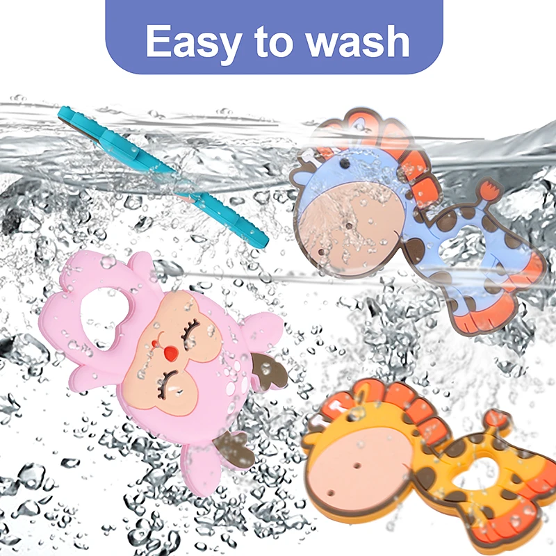 TYRY.HU-mordedor de cuentas de silicona de dibujos animados, colgantes de grado alimenticio, cadena de chupete DIY, accesorios para collar, juguete para el cuidado de los dientes del bebé - imagen 4