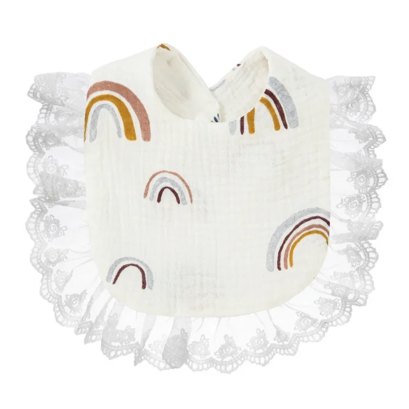 Paños para eructar de algodón suave para recién nacido, Baberos para bebé con estampado Floral de dibujos animados bonitos, toalla de Saliva para niño de cuatro estaciones, 1 unidad - imagen 4