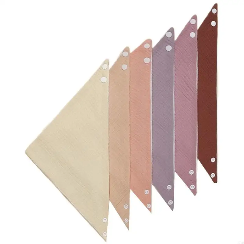 D7YD práctica toalla para bebé Baberos para recién nacidos cómoda tela crepé cómoda y larga toalla babeante para regalo para y - imagen 4