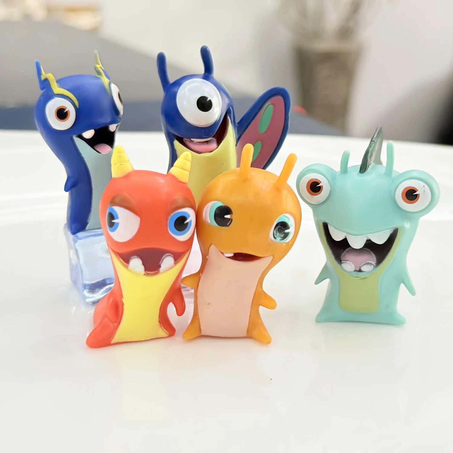 5 unids/lote casero Slugterra Slugs Infurnus Burpy Goon bestia mágica monstruo lindo Anime figura modelo colección juguete regalo de Navidad - imagen 5