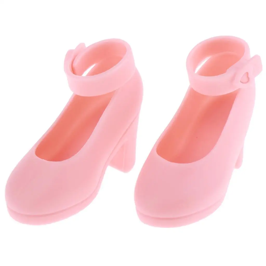 1/4 Doll Plastic High Shoes /4 Dolls Dress Up Set - Black