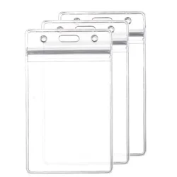 Portatarjetas transparente impermeable para enfermera y estudiante