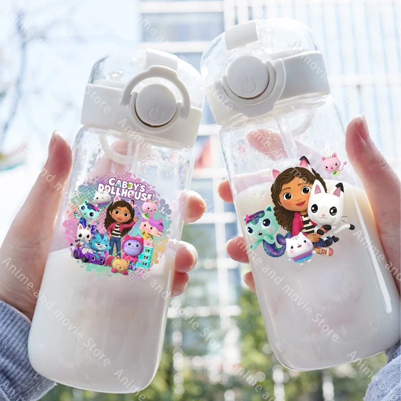 Vaso Gabby's Dollhouse con pajita resistente para niñas