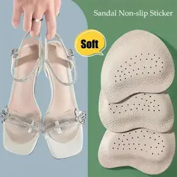 Sandalias pegatinas antideslizantes 4 Uds almohadilla de piel de cerdo para el antepié tacones altos para mujer plantilla para aliviar el dolor cojín del dedo del pie almohadillas para zapatos para el cuidado de los pies