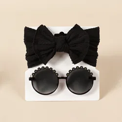 Conjunto de accesorios para bebé niña – Diademas, gafas de sol y calcetines florecitas