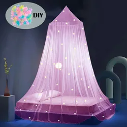 Mosquitera luminosa infantil con estrellas – Dosel plegable