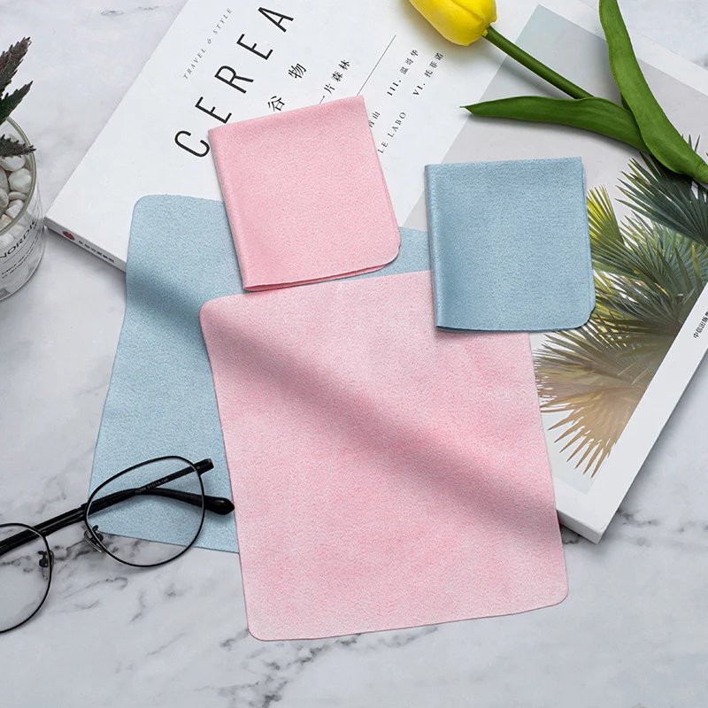 Paño para lentes de microfibra de ante premium |   Ultra Suave para Gafas/Teléfono/Cámara |   Antiarañazos y secado rápido |   Ecológico, sin desprendimiento - imagen 4