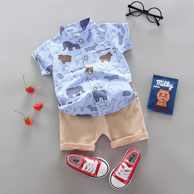 Conjunto de verano informal para bebé con pantalones cortos – moda - imagen 3