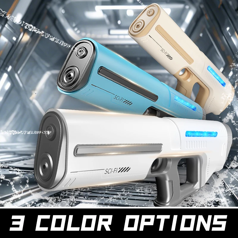 Pistolas de agua eléctricas para adultos, potentes chorros, succión automática de agua, juguete de playa al aire libre de verano para niños, regalo para niños - imagen 2