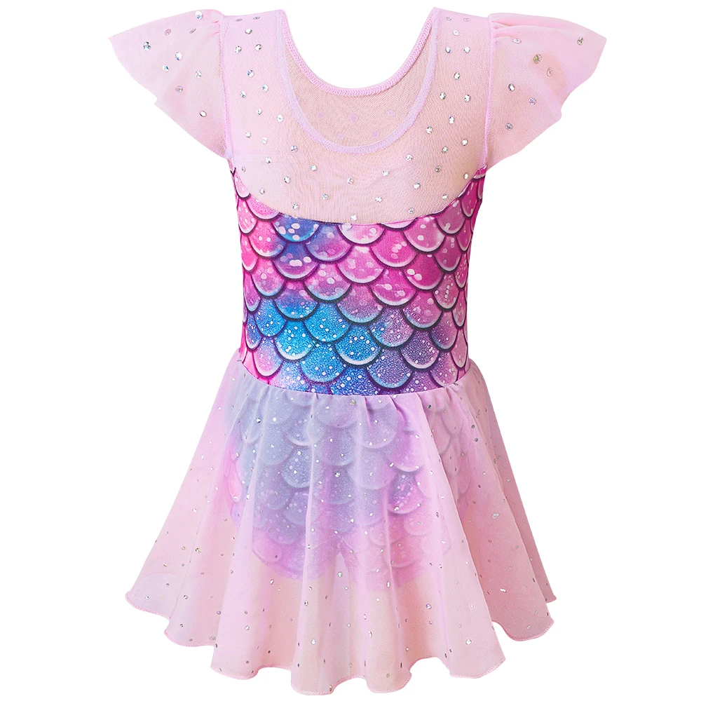 Conjunto ballet infantil leotardo y falda tutú brillante - imagen 3