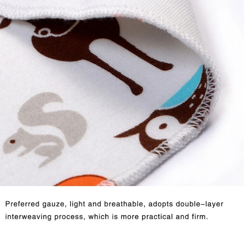 Toallas para bebé de guardería con dibujos animados, toallita suave muy absorbente para niños pequeños, toallas absorbentes para el sudor, paños para eructar, 1 ud. - imagen 5