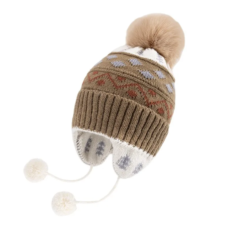 Gorro de punto con orejeras para niños – Diseño Jacquard térmico - imagen 2
