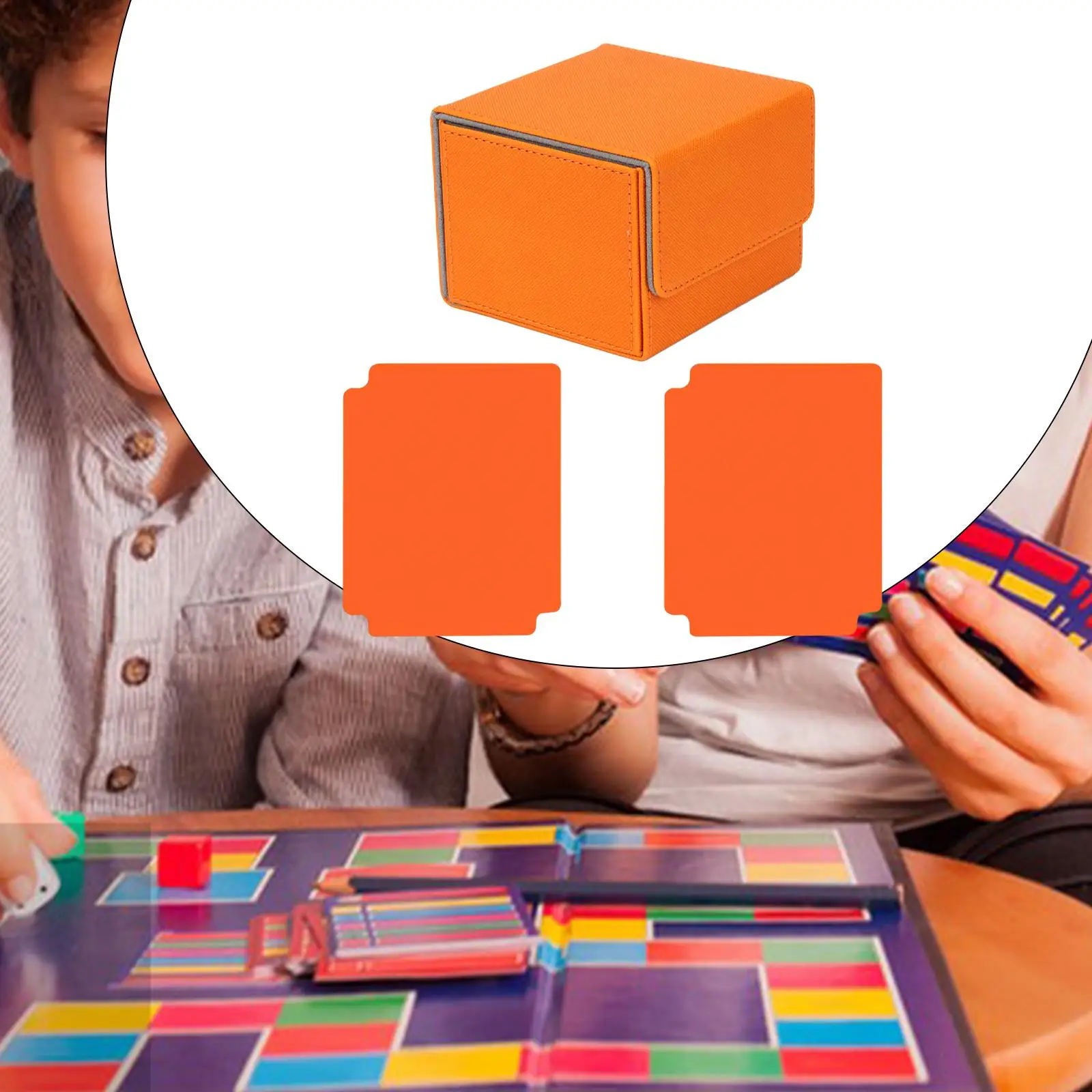 Card Deck Box Premium Holds 140+ Cards Organizer Practical Sports Cards Case