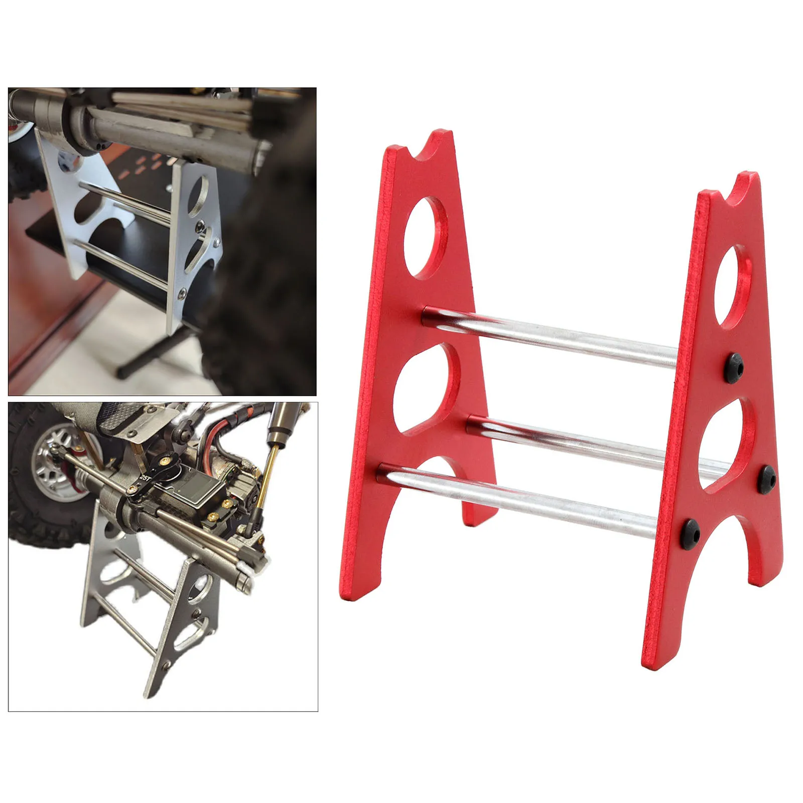 Soporte de reparación de mantenimiento de Motor V8 simulado giratorio Universal para herramientas SCX10 de coche teledirigido 1/10 - imagen 4