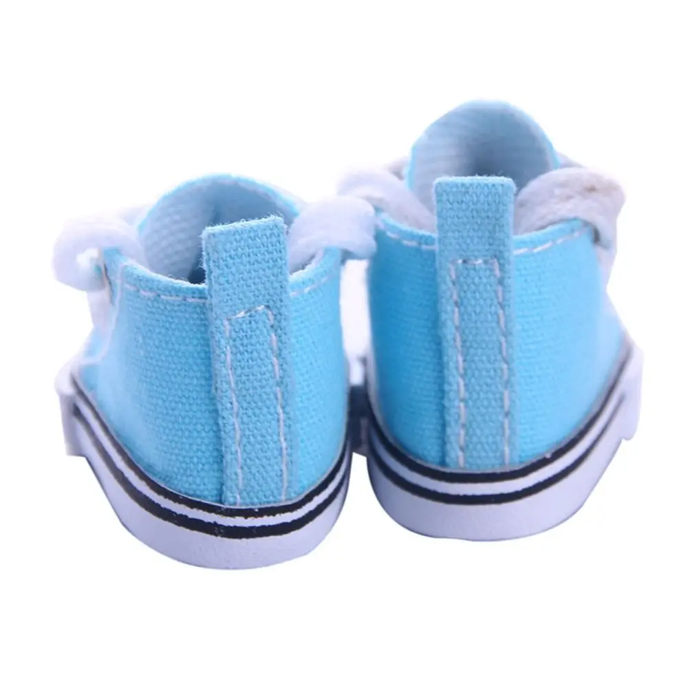 Zapatos de lona multicolor para muñecas – Hechos a mano - imagen 3