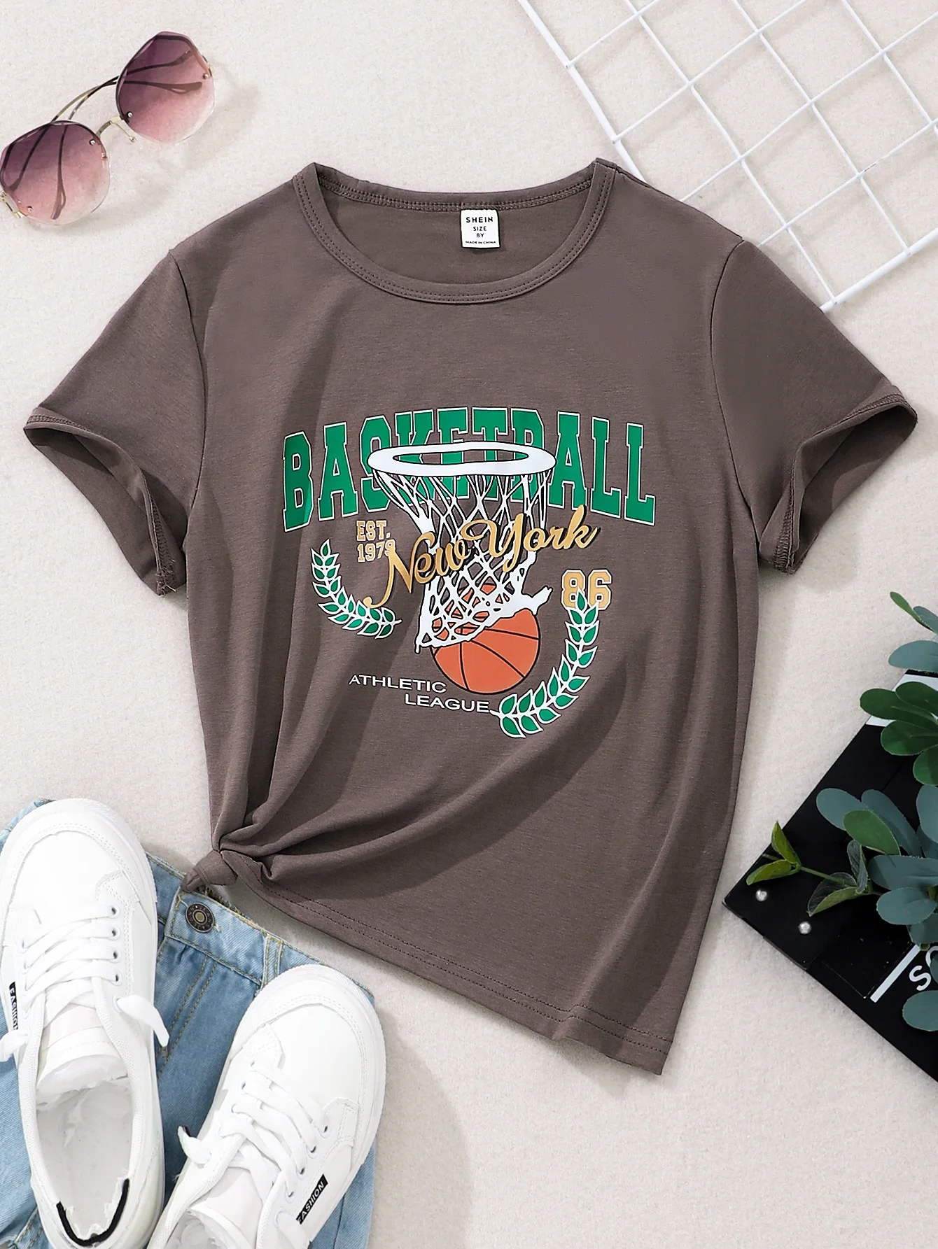 Ropa de verano para niños y niñas, tops coloridos con estampado de patrón de manga corta, ropa informal sencilla para niñas de 8 a 12 años - imagen 5