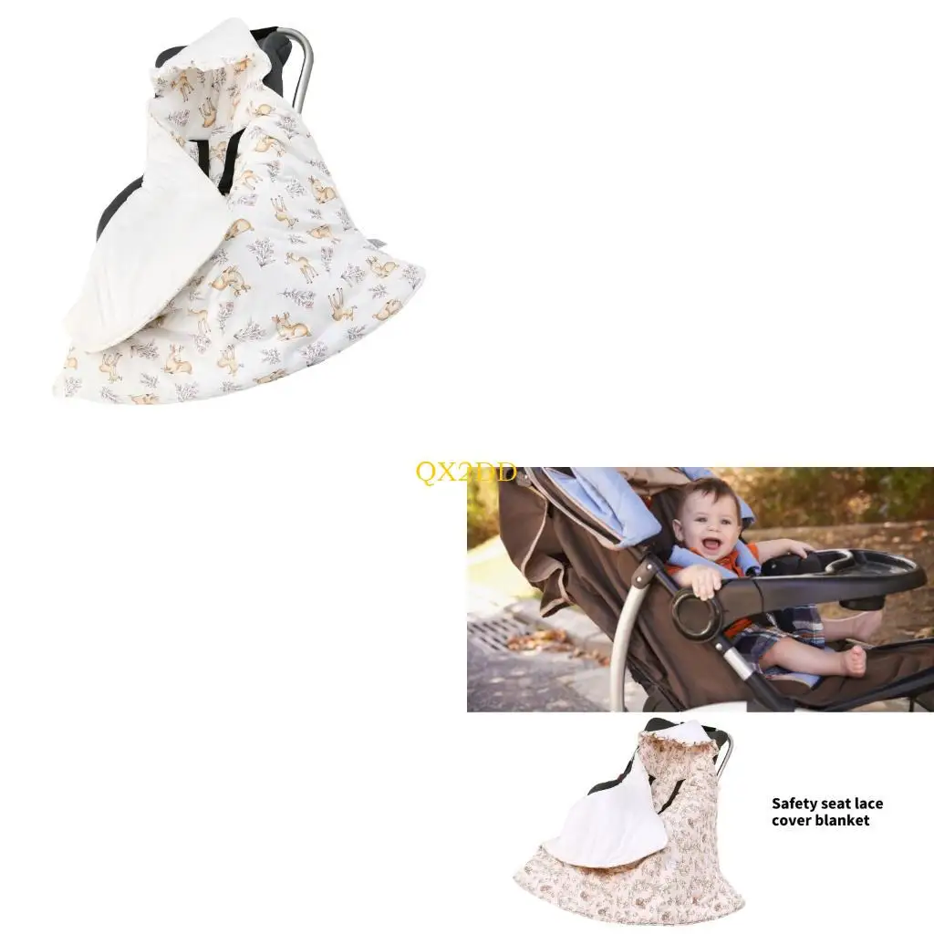 Manta asiento seguridad QX2D Combustible envoltura tela para recién nacidos Cuidado piel sensible