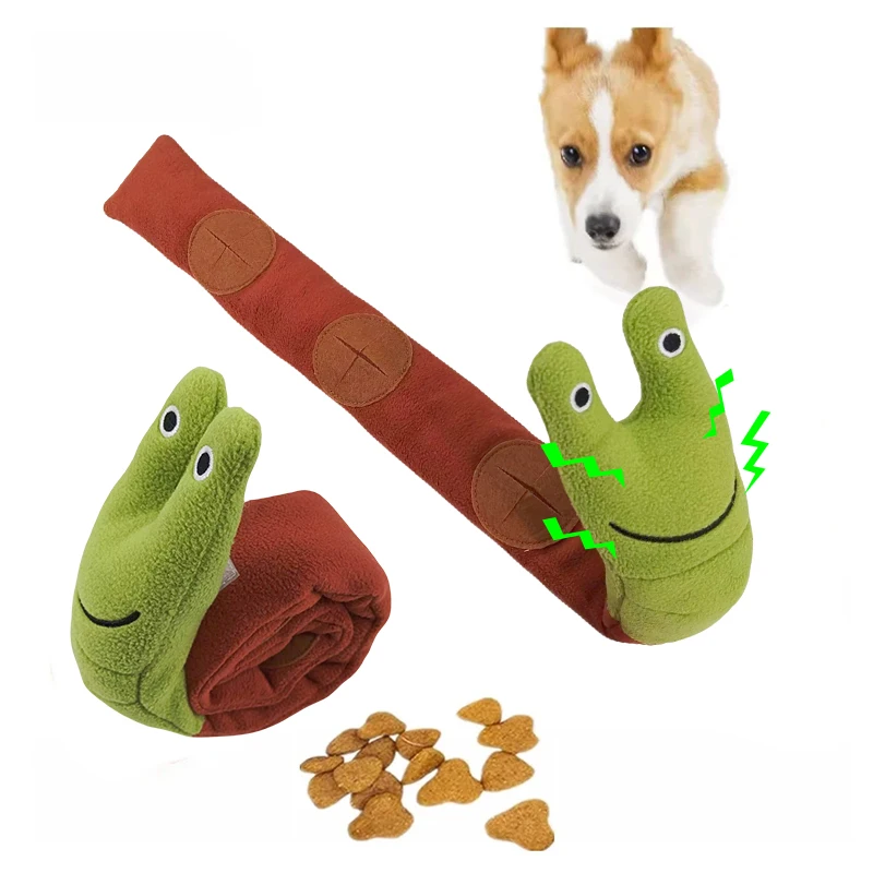 Rompecabezas de perro de peluche, juguete para morder de caracoles, cachorro, sonidos chirriantes, ocultar los dientes, comida, juguete suave interactivo para perros, juguetes, suministros para mascotas - imagen 2
