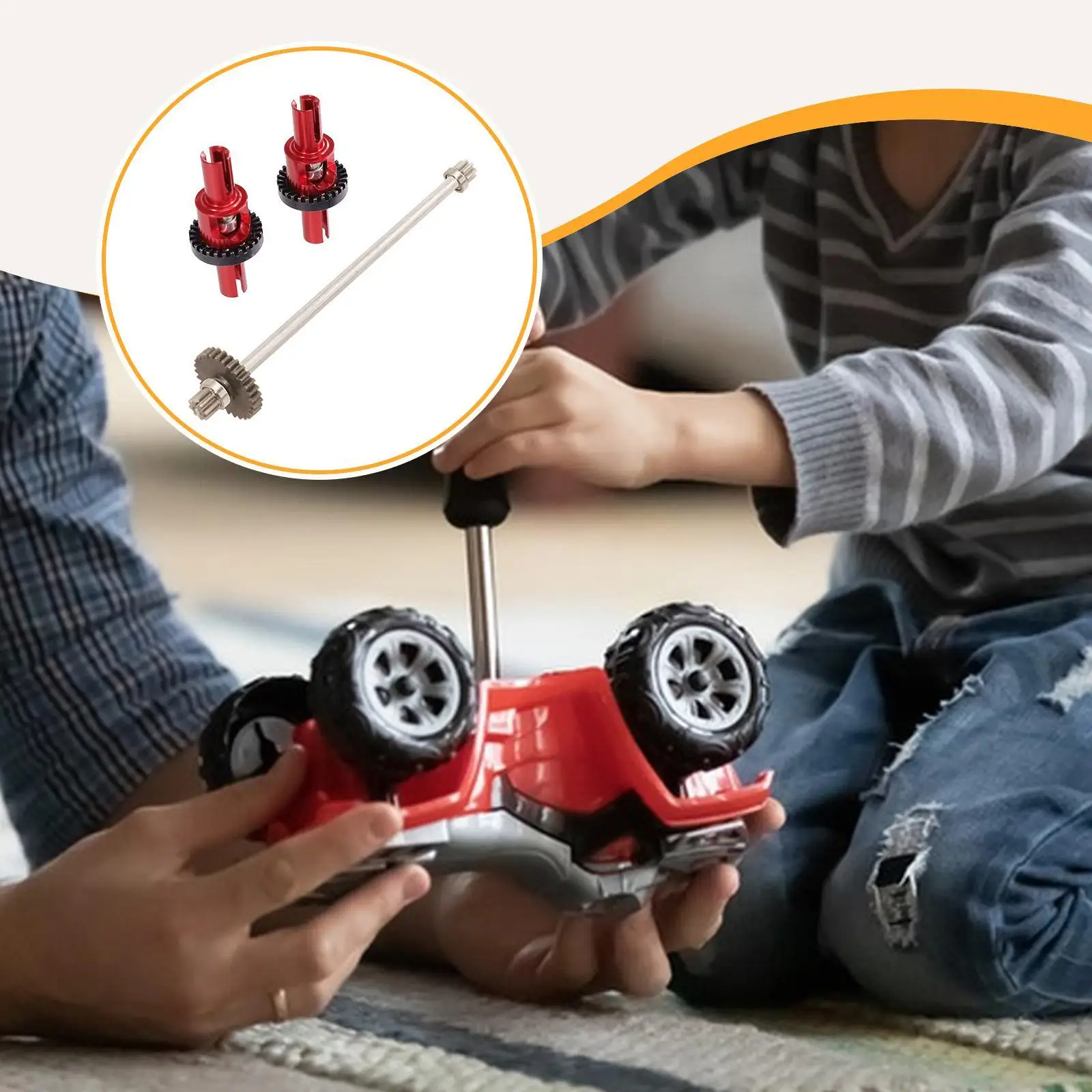 Differential Gear Easy to Use Convenient Sturdy Practical RC Diff Gear Replaces Spare Parts for 1/28 284131 K989 K979 K999