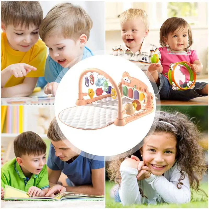 Piano Play Mat For Toddler Lighted Activity Mat Toys Learning Toy Smart Stages Toddler Toys For 0-3 Months Newborns - imagen 5