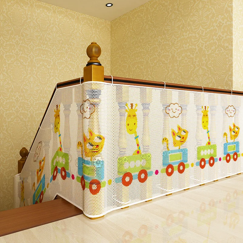 Barrera protectora de seguridad para niños de 2-3M, red duradera para valla de escalera, barrera multiusos, valla protectora para puerta de bebé, barrera de escalera para niños - imagen 2