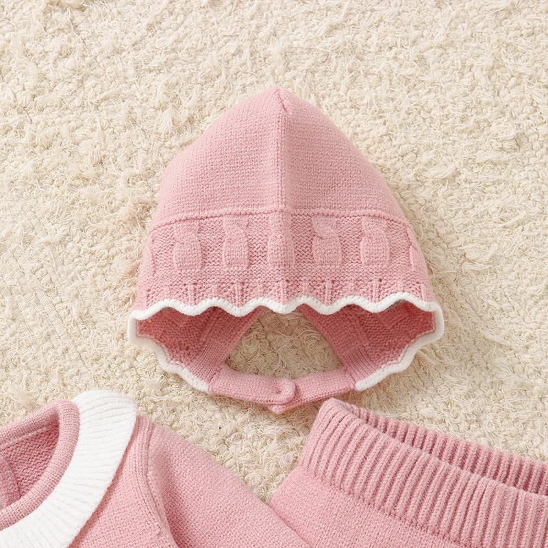 Conjunto de bebé niña de invierno con sudadera y leggings - imagen 4