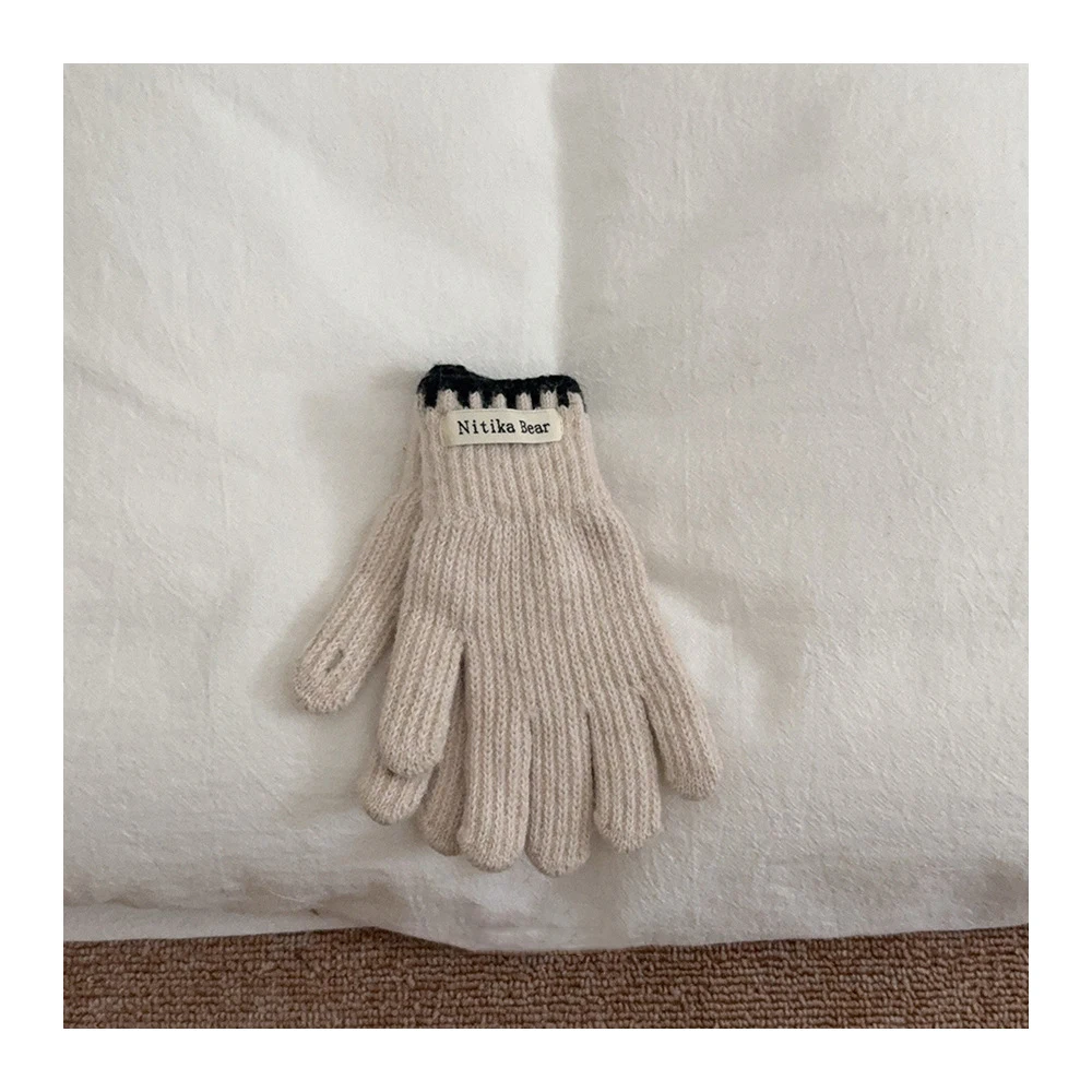 beige gloves