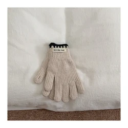 Guantes de invierno tejido para niños – Algodón suave y cálido