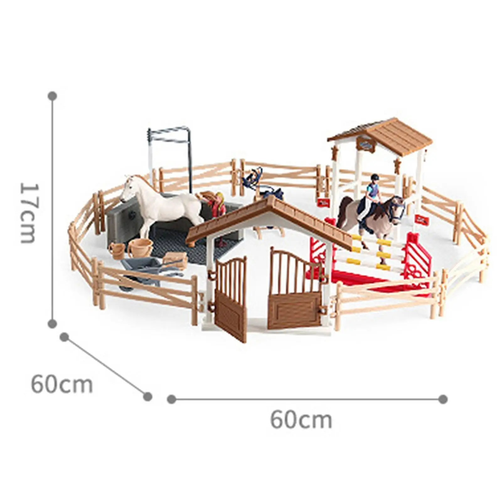 Horse Playset Toy Pretend Play Toy for Kids 3 4 5 6 7 Year Old Baby
