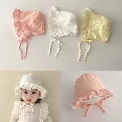 Sombrero sol floral de algodón para recién nacido niña
